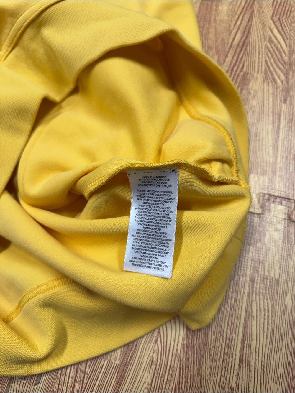 Polo Ralph Lauren Big Pony Hoodie Men’s Large Yellow Pullover Mens Preppy - Picture 5 of 7
